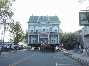 The Century House on its way to a new home. (Courtesy RBCS).