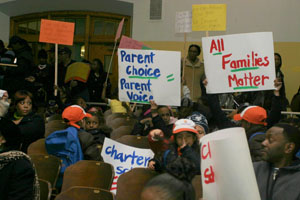 Parents and students crowed the P.S. 194 auditorium March 10. Kyla Calvert/COVERING EDUCATION