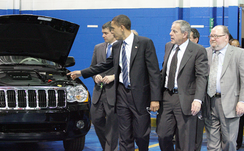 Image: Obama at Chrysler